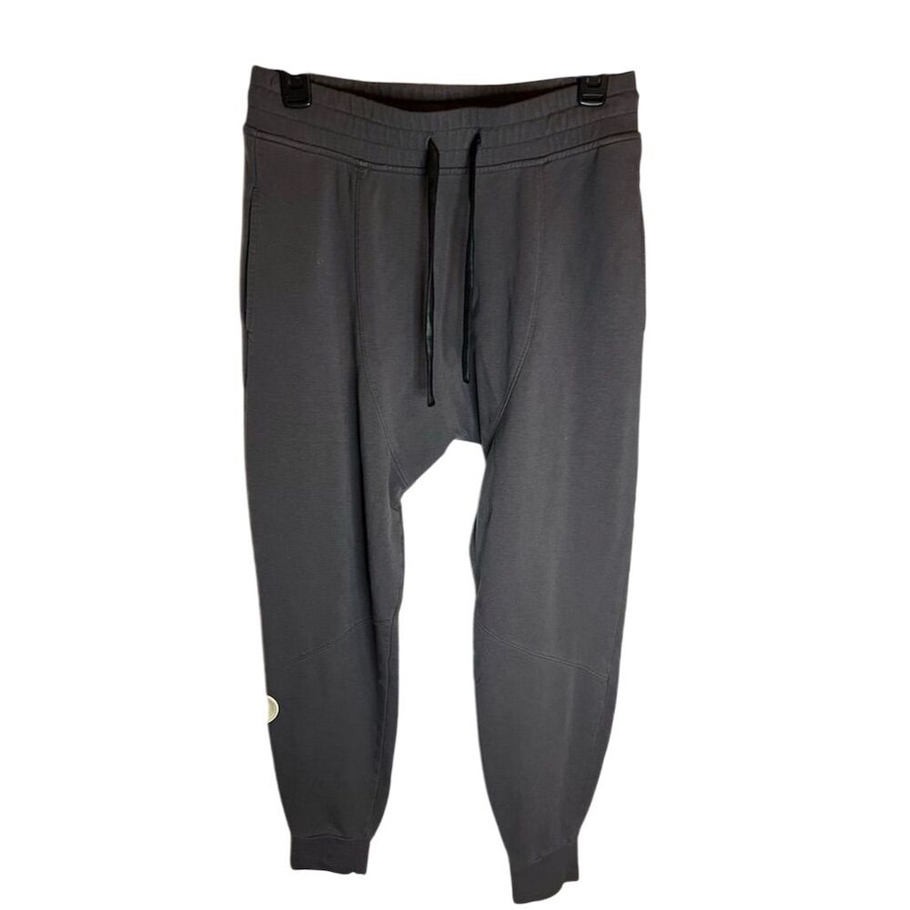 Women's Lime and Vine Charcoal Grey Jogger Pants M Elastic Waist Cuffed …